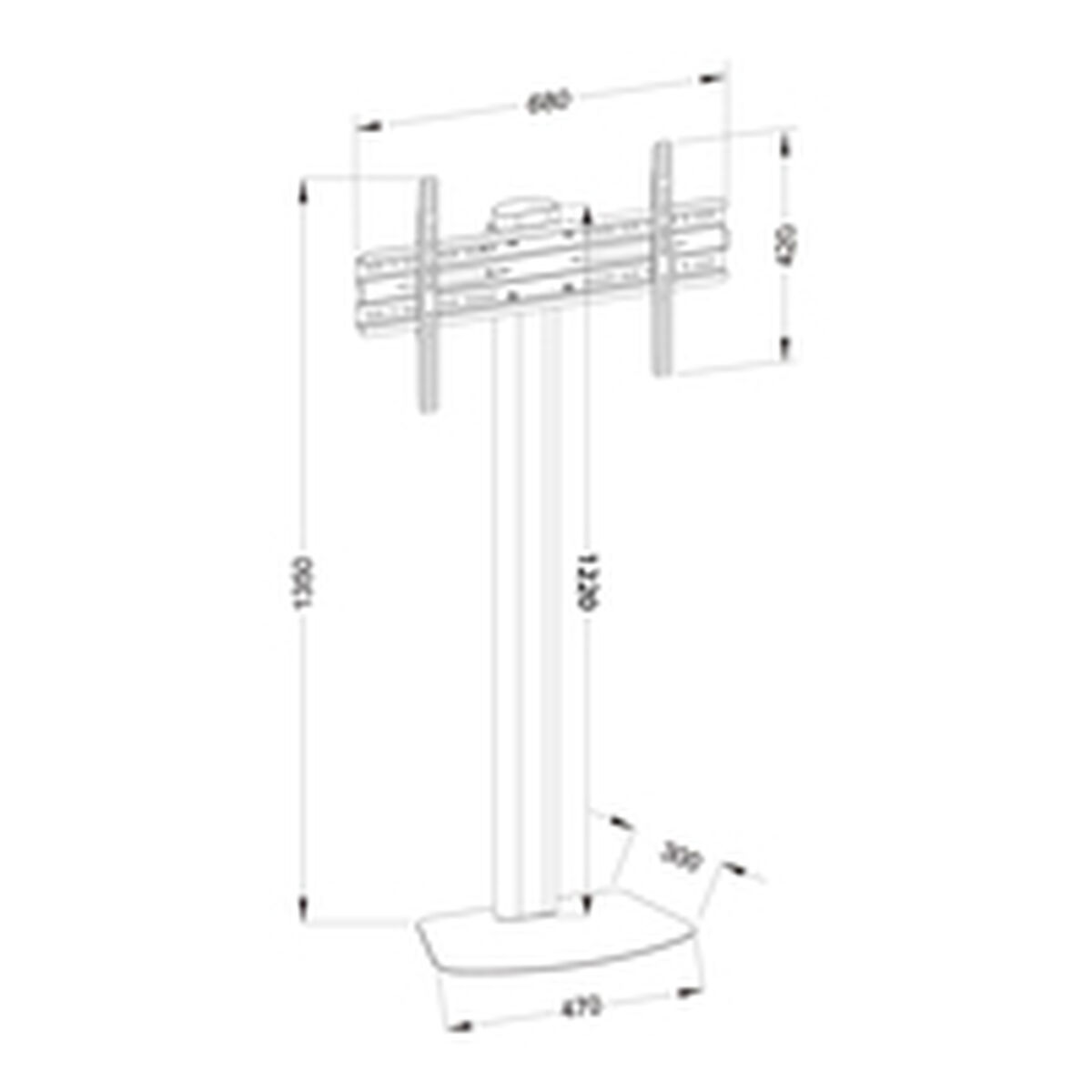 TV houder Techly ICA-TR27 55" 40 kg
